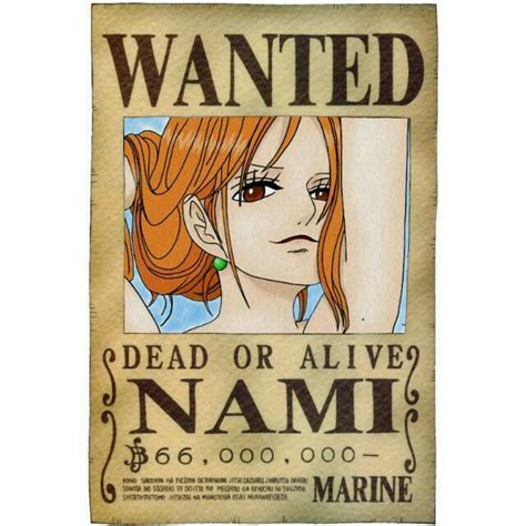 Jual Bounty Poster NAMI One Piece + Laminasi/laminating Indonesia ...