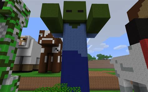 Zombie - statue [arms out] Minecraft Project