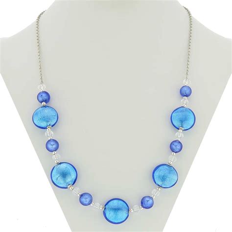 Murano Necklaces | Oceano Murano Glass Necklace - Blue