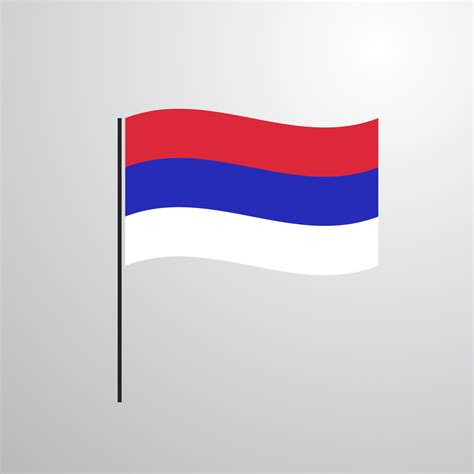 Republika Srpska waving Flag 14288514 Vector Art at Vecteezy