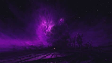 2560x1440 Resolution Glowing Purple Cloud Art 1440P Resolution ...