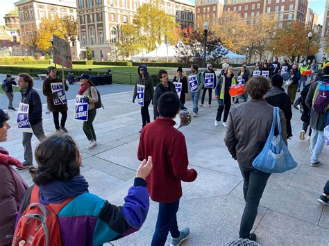 Columbia University student workers strike for fair contract