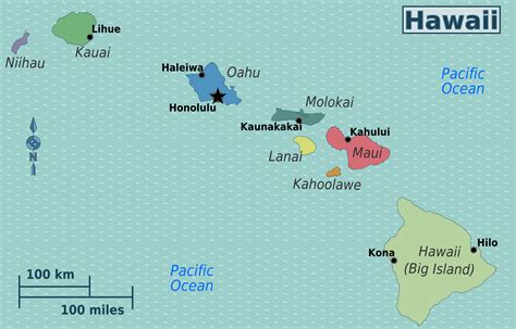 Hawaii State Political Map - Filide Winnifred