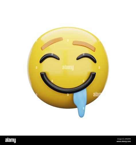 3d emoji Drooling Face Stock Photo - Alamy