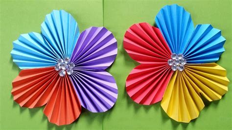 Simple Flower Making With Colour Paper | Best Flower Site