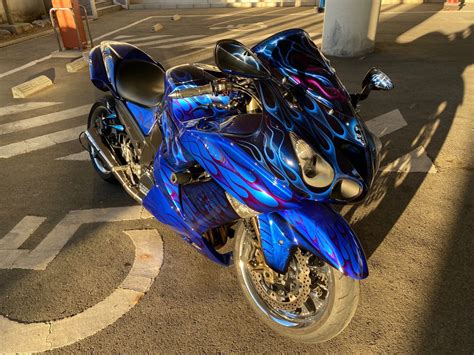 zx14 zzr1400 custompaint MOTORCYCLE カスタムペイント キャンディーブルー フレアー フレームス ...