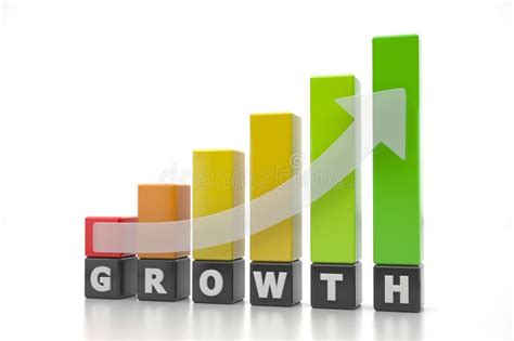 Business Growth Graph Bar stock illustration. Illustration of money ...