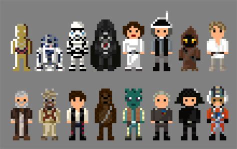 Star Wars A New Hope Characters 8 bit by LustriousCharming 8 Bit ...