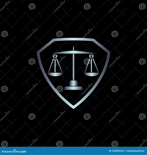 Scale logo design stock image. Illustration of court - 259899353