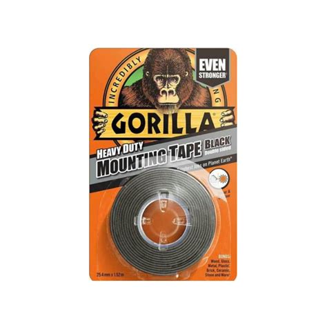 GORILLA HEAVY DUTY MOUNTING TAPE BLACK | Mark up Wholesale