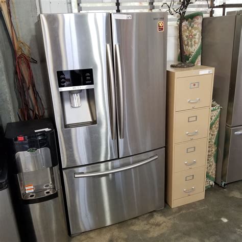 SAMSUNG 36 INCH STAINLESS FRENCH DOOR AND BOTTOM FREEZER FRIDGE WITH ...