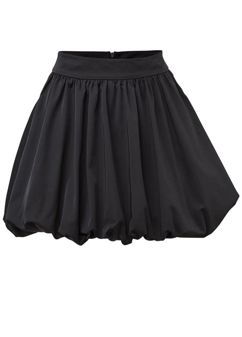 TAFFETA BUBBLE SKIRT in Black | VENUS | Bubble skirt, Outfits, Skirts