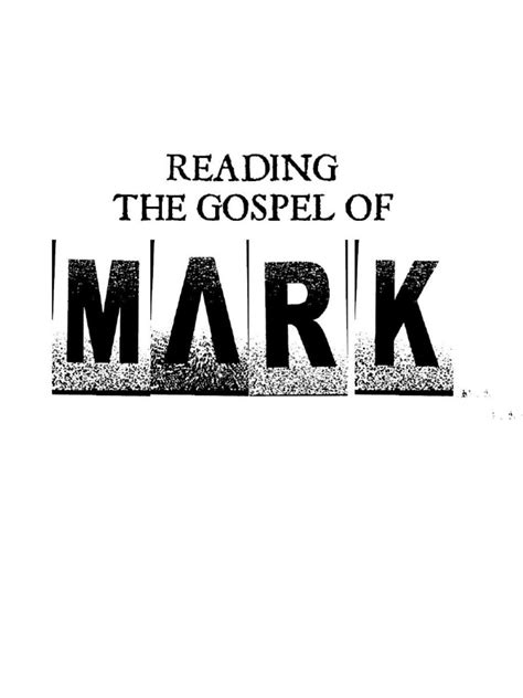 Gospel of Mark Study Guide | PDF | Gospel Of Mark | Gospels