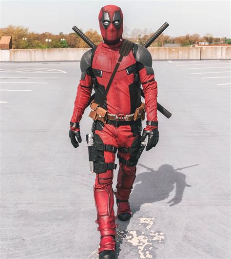 Screen Printed & Leather Deadpool Movie Replica Cosplay / | Etsy ...