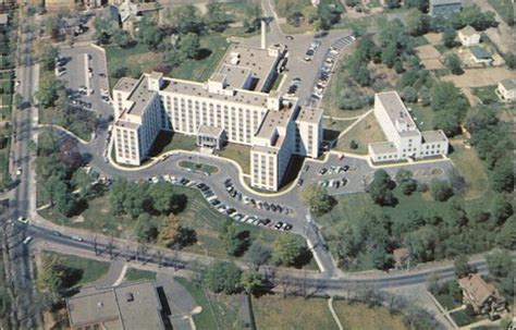 St. Vincent Hospital From the Air Worcester, MA Postcard