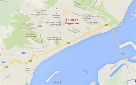 Map of Saratov