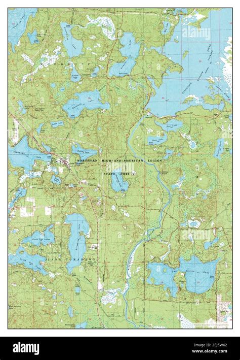 Lake Tomahawk, Wisconsin, map 1982, 1:24000, United States of America ...