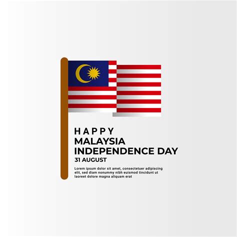 Malaysia independence day greeting design 26265470 Vector Art at Vecteezy