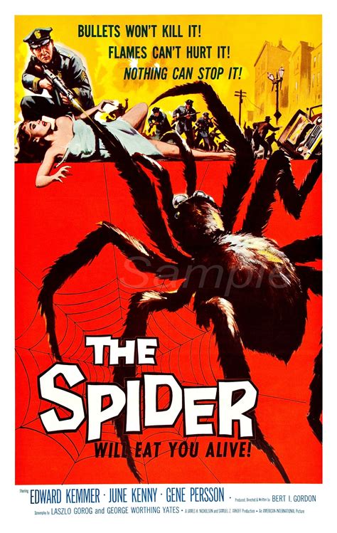 Vintage the Spider Horror Movie Poster Print - Etsy UK