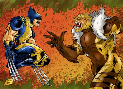 Wolverine Vs. Sabretooth by Jey2K on DeviantArt