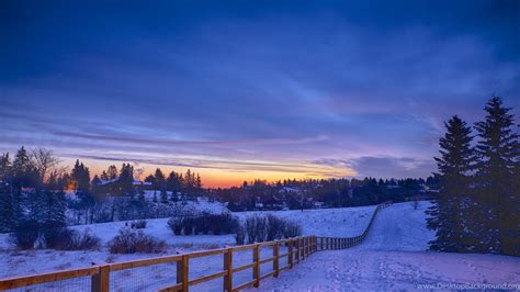 Snow Landscape Winter Wallpapers For Desktop 4K Resolution Desktop ...