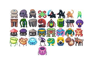 32x32 pixel art creatures volume 3 | OpenGameArt.org