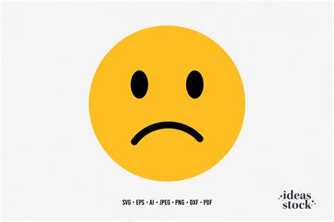 Sad Emoji. Emoji Face Vector. Clipart. Graphic by ideasStock · Creative ...