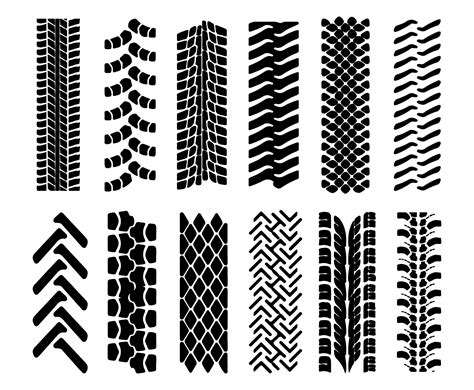 Tyre Marks on Road Vector 206322 Vector Art at Vecteezy