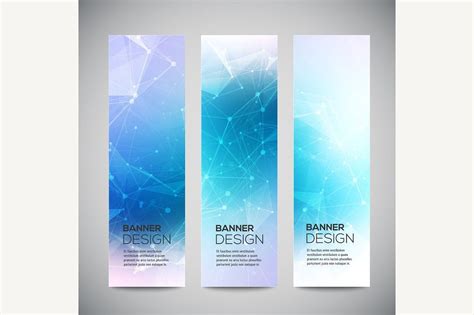 Vector vertical banners set | Banner design, Banner design layout, Banner