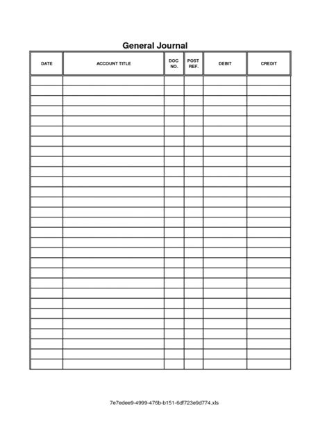 accounting journal template printable — excelxo.com