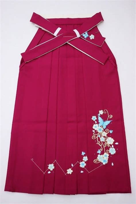 Hakama , Wine Hakama, Embroidered Hakama, Womens Kimono Skirt, Floral ...