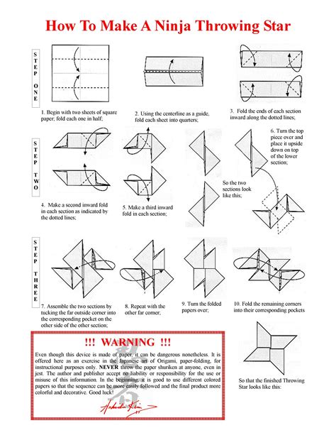 8 Point Ninja Star Origami Instructions - Gado-Gado Articles