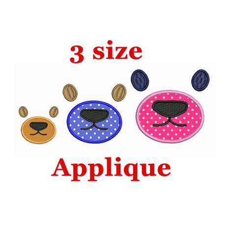 Face Embroidery Design. Face Applique Machine Embroidery - Etsy