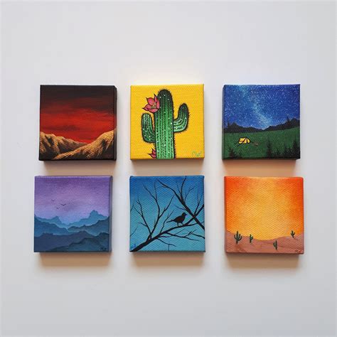 [Get 18+] Acrylic Painting Ideas Cute Mini Canvas Art Easy