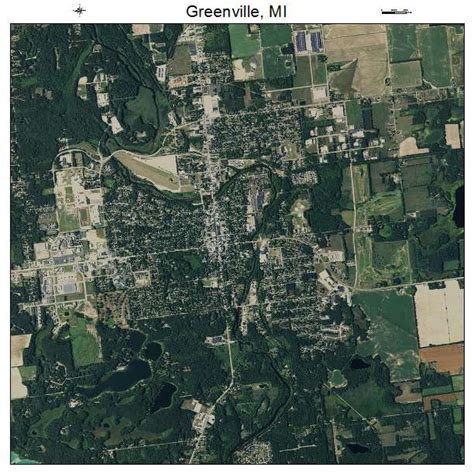 Aerial Photography Map of Greenville, MI Michigan