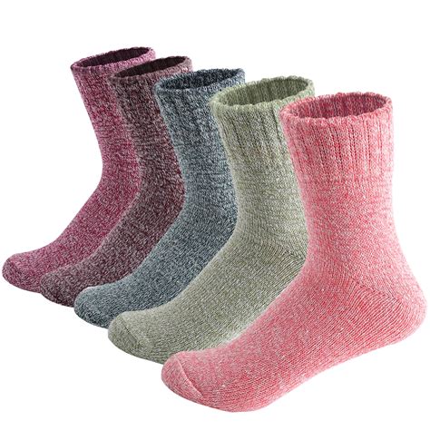 JINDUN Wool Socks for Women,Warm Winter Thermal ,Thick Thermal Knit ...