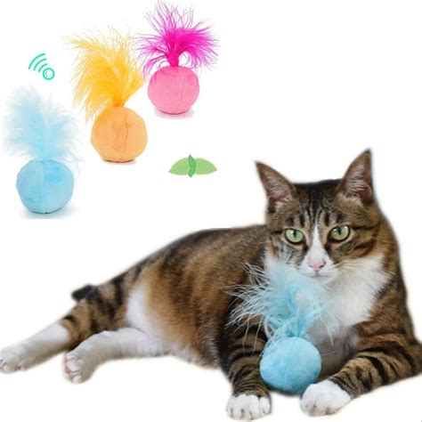 Catnip Cat Toys Sound Ball Hair Ring Bell Teaser Pet Toys For Cat ...