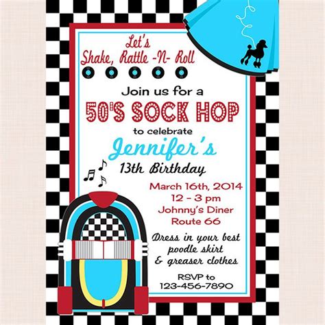 Free Sock Hop Printables - Printable Templates