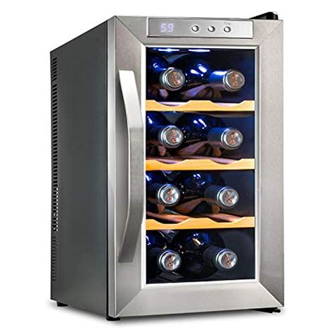 Ivation 8 Bottle Premium Thermoelectric Freestanding Wine Cooler/Fridge ...