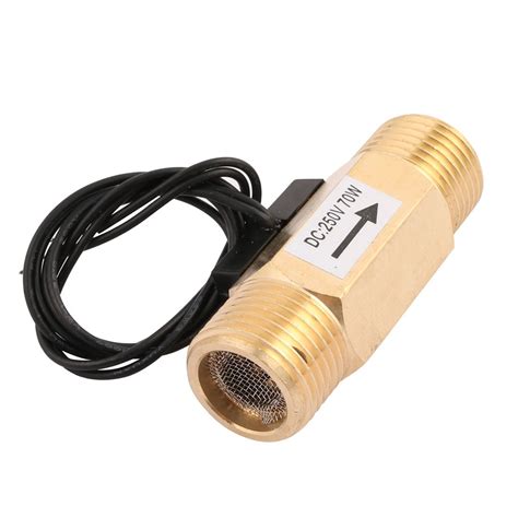 uxcell G1/2" BSP Female Liquid Water Flow Switch 1.2-12L/min 70W AC DC ...