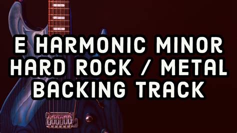 E Minor - E Harmonic Minor HARD ROCK / METAL Backing Track - Jam Track ...