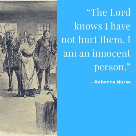 Rebecca Nurse was accused of witchcraft during the Salem Witch Trials ...