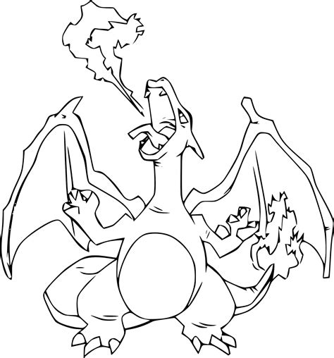 Charizard Printable Coloring Page