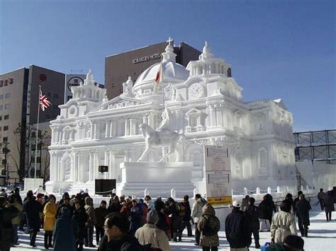 ice sculpture at Sapporo's snow festival | Ice sculptures, Snow art ...