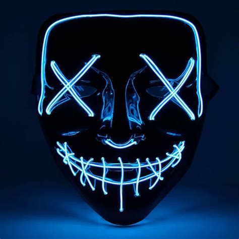 LED Purge Masks [50% Off] Light Up Masks For Halloween, Rave – Purge ...