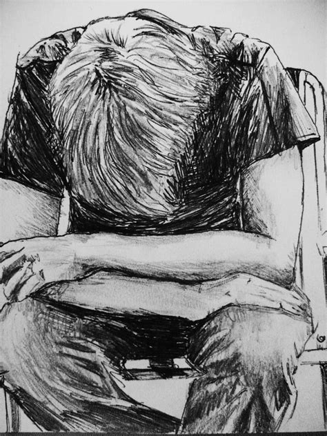 Sad Boy Sketch at PaintingValley.com | Explore collection of Sad Boy Sketch