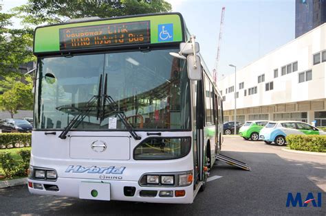 Hino Hybrid Bus – Front | Land Transport Guru