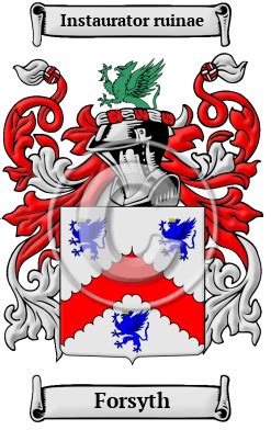 Forsyth Name Meaning, Family History, Family Crest & Coats of Arms