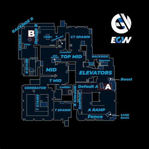 All callouts on the map Vertigo in CS:GO - Counter-Strike (CS2), Gaming ...