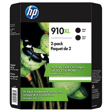 HP 910XL High Yield Black Original Ink Cartridge (2 ct) - Instacart